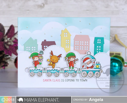 Mama Elephant - Clear Stamps: LITTLE AGENDA TRAINS