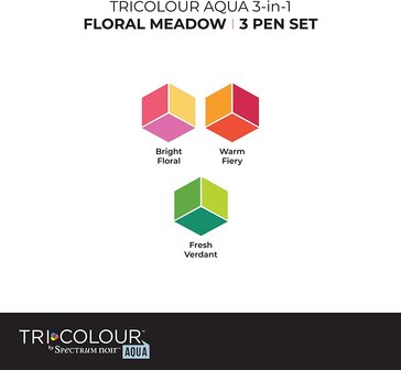 Spectrum Noir - TriColour Aqua Markers Floral Meadow