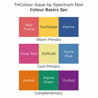 Spectrum Noir - TriColour Aqua Markers Colour Basics