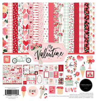 Carta Bella My Valentine 12x12 Inch Collection Kit