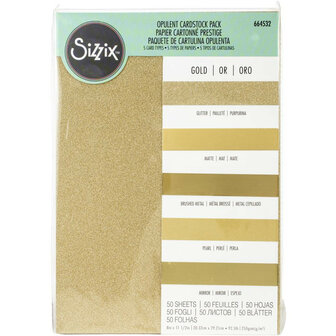 Sizzix - The Opulent Cardstock Pack Gold
