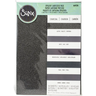 Sizzix - The Opulent Cardstock Pack Charcoal