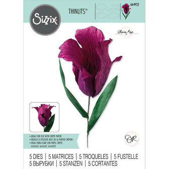 Sizzix - thinlits die set fringed tulip