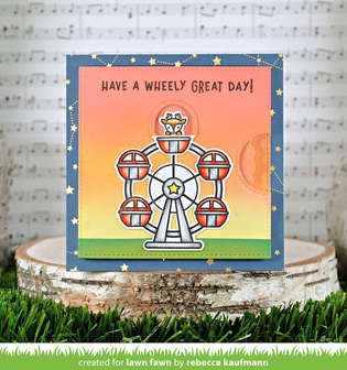 Lawn Fawn - Clear Stamps: Wheely Great Day