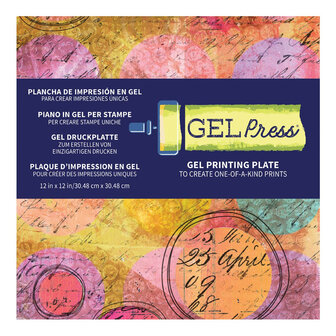 Gel Press &bull; Gel printing plate vierkant 6&quot;x6&quot;