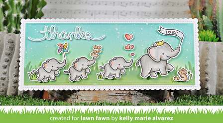 Lawn Fawn - Clear Stamps: Elephant Parade