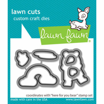 Lawn Fawn - Lawn Cuts: Here for You Bear
