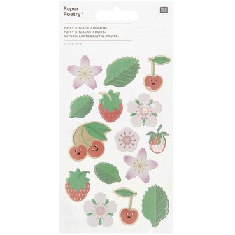 Paper Poetry by Rico Design - Puffy stickers fruits