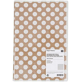 Paper Poetry by Rico Design NOTEBOOK WITH COVER WHITE DOT