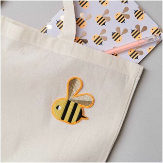 Rico Design textiel patch Bee