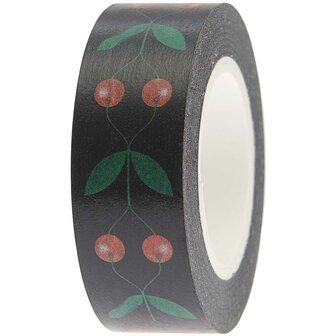 Paper Poetry by Rico Design Washi Tape: cherries black