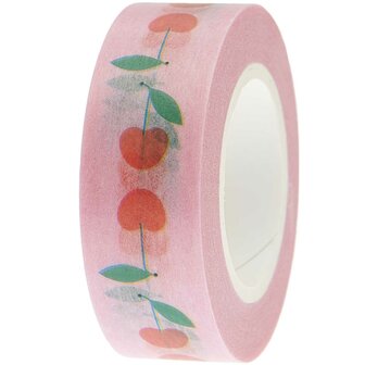 Paper Poetry by Rico Design Washi Tape: cherries pink