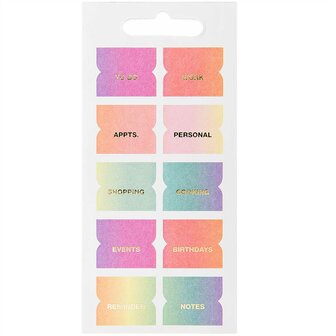 Paper Poetry by Rico Design index stickers rainbow