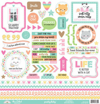 Doodlebug - 12&quot;x12&quot; Paper Pack: Pretty Kitty