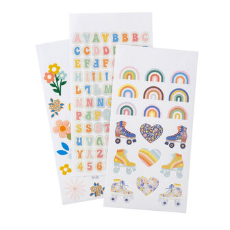 American Crafts - Jen Hadfield - Sticker Book: Flower Child