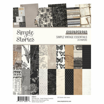 Simple Stories - 6&quot;x8&quot; Paper Pad: Simple Vintage Essentials