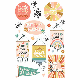 simple stories - stickerbook: Boho Sunshine