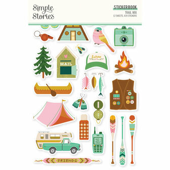 simple stories - stickerbook: trail mix