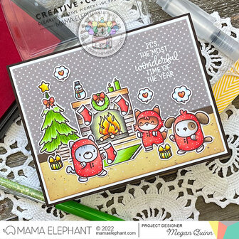 Mama Elephant - Clear Stamps: COSTUMED CUTIES