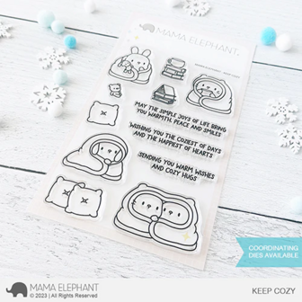 Mama Elephant - Clear Stamps: KEEP COZY