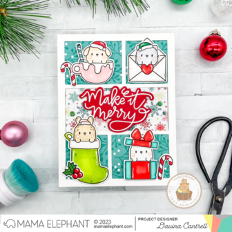 Mama Elephant - Clear Stamps: HOLIDAY HUGGERS