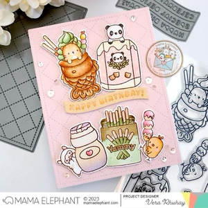 Mama Elephant - Clear Stamps: YUMMY SNACKS