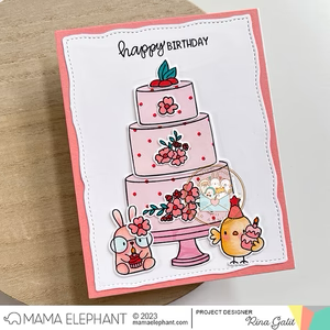 Mama Elephant - Clear Stamps: CELEBRATION CAKE
