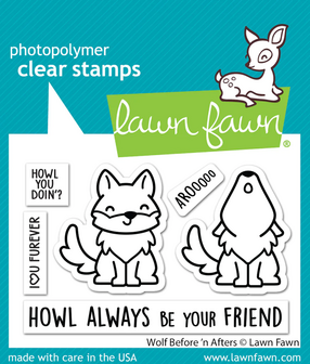 Lawn Fawn - Clear Stamps: Wolf Before &#039;n Afters