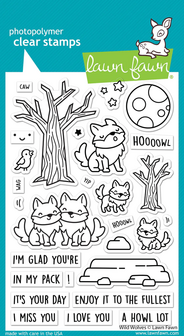 Lawn Fawn - Clear Stamps: Wild Wolves