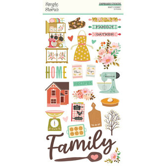 Simple Stories - Chipboard Stickers: What&#039;s Cookin&#039;?