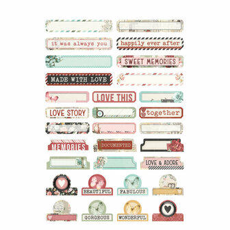 simple stories - stickerbook: Simple Vintage Love Story