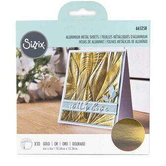 Sizzix - Aluminium Metal Sheets Gold