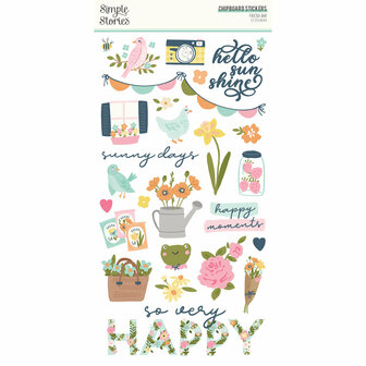Simple Stories - Chipboard stickers: Fresh Air