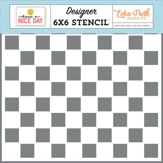 Echo Park - Designer Stencil: Checkerboard