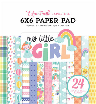 Echo Park - My Little Girl 6x6 Inch Paper Pad (MLG358023)