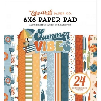 Echo Park - 6&quot;x6&quot; Paper Pad: Summer Vibes