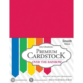 Core&#039;dinations - Value Pack Smooth Cardstock: Over The Rainbow