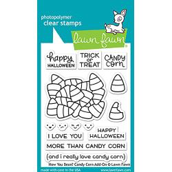 Lawn Fawn - Clear Stamps: How You Bean? Candy Corn Add On