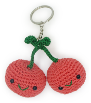 Crochet Kit Cherries Bag Pendant