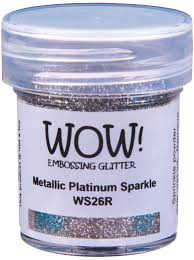 Wow! Embossing Glitter: Metallic Platinum Sparkle