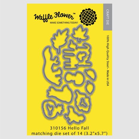 Waffle Flower Die: Hello Fall