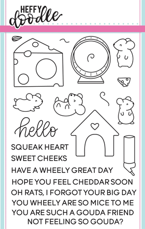 Heffy Doodle - Hello Squeakheart Clear Stamp Set