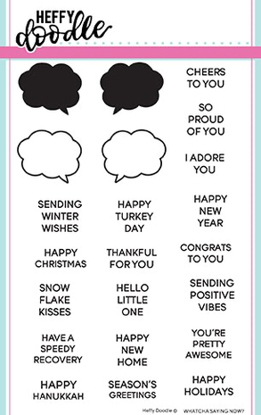 Heffy Doodle - Whatcha Saying Now Clear Stamp Set