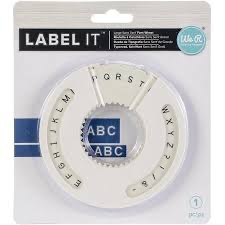 We R Memory Keepers - Label IT Font Wheel: Large Sans Serif