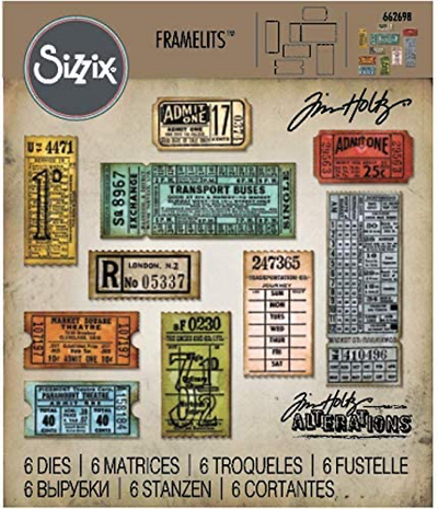 Sizzix • Tim Holtz thinlits die set: ticket booth