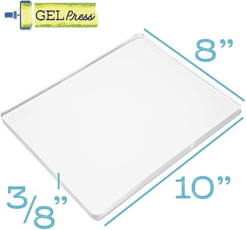 Gel Press • Gel printing plate rechthoek 8"x10"