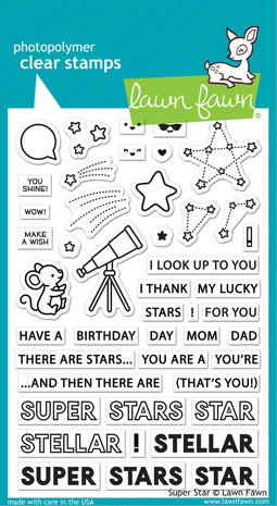 Lawn Fawn - Clear Stamps: Super Star 
