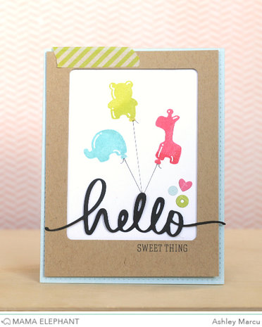 Mama Elephant - Clear Stamps: Balloon Et Cetera