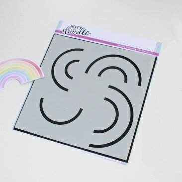 Heffy Doodle - Rainbow Builder Stencil