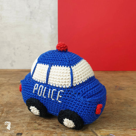 Häkelpaket Polizeiwagen